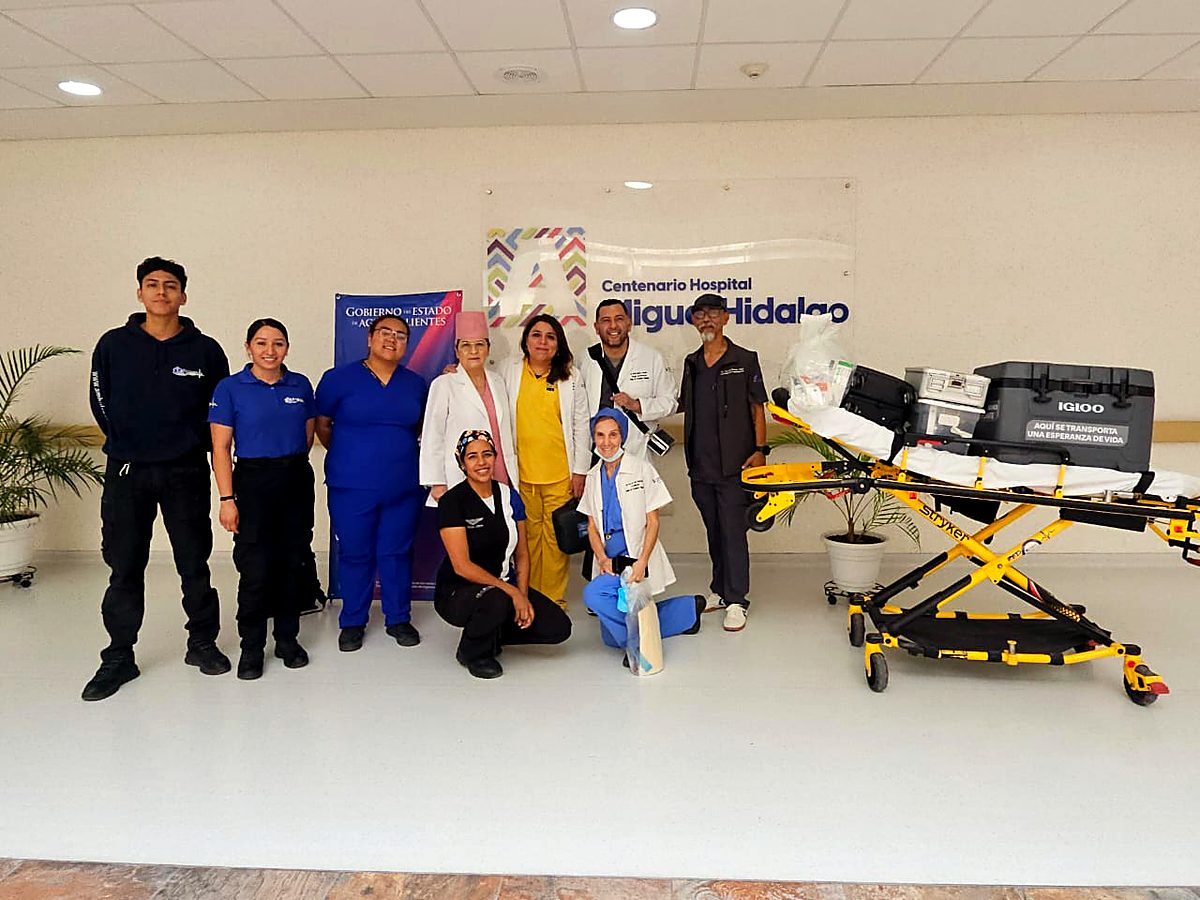 Coordinación de un traslado aéreo de órganos